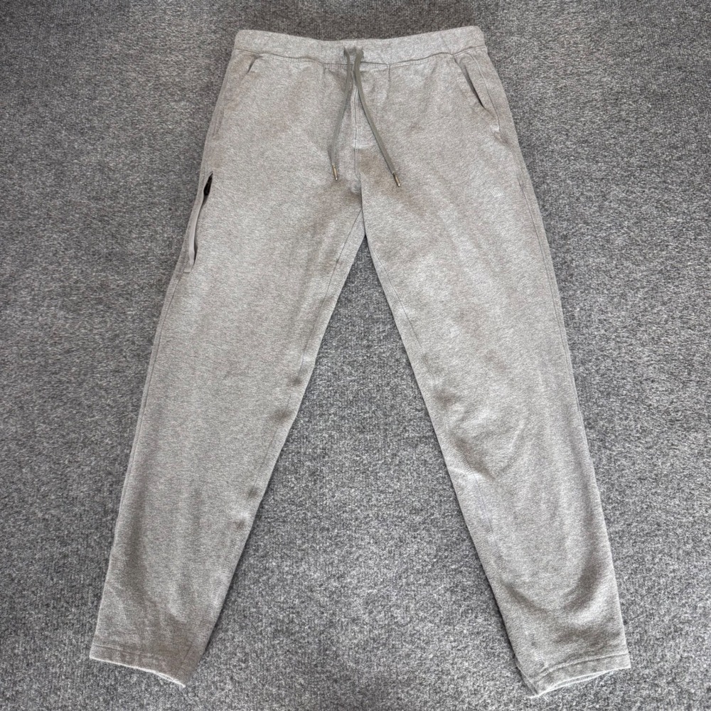 Mack Weldon Ace Sweatpants Men Small Gray Jogger Tapered Lounge Athletic Comfort
